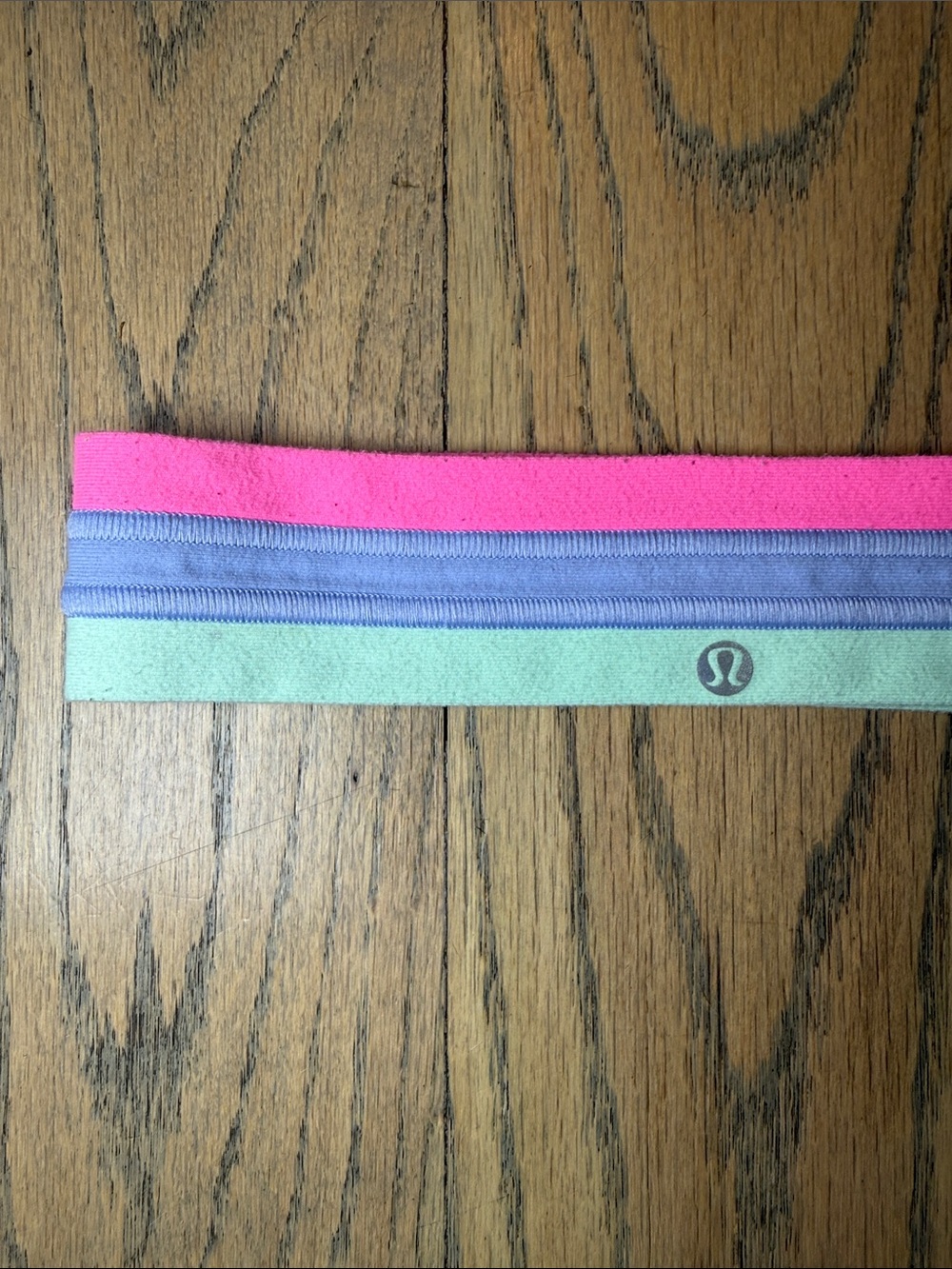 Lululemon Athletics Kids Triple-Stripe Headband Mint, Lavender & Pink, One Size - Picture 2 of 8